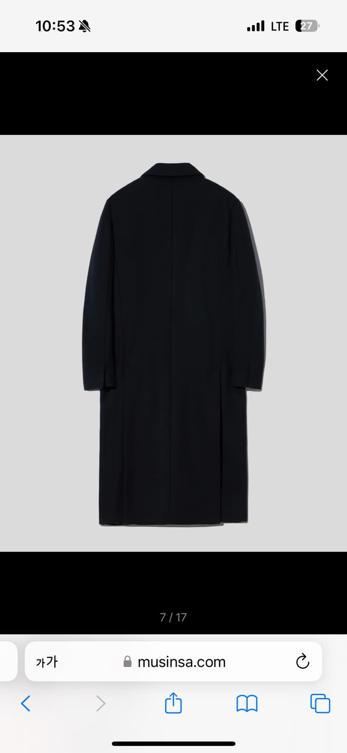 Martin Plan(마틴 플랜) 울코트 판매해요 상품이미지2