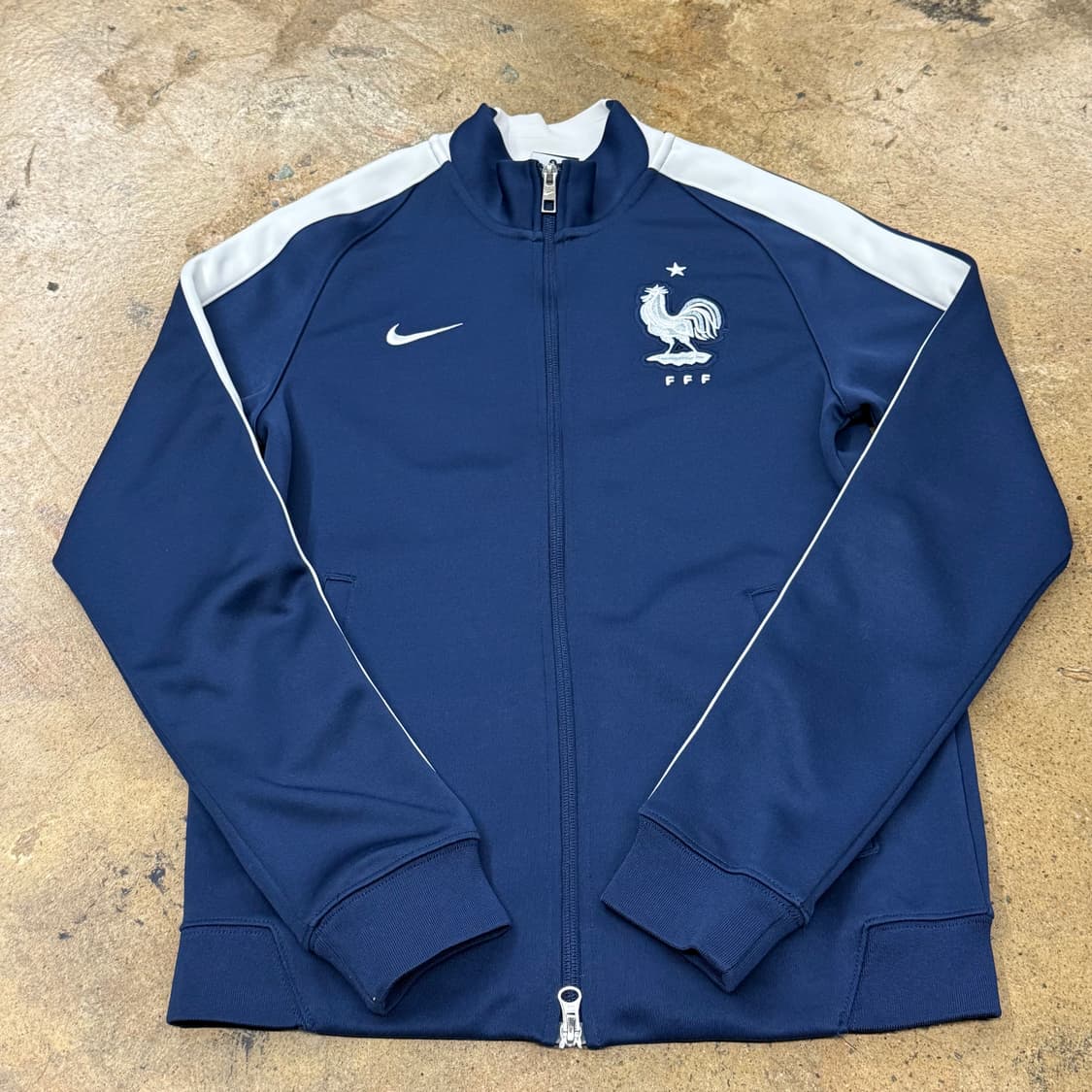 [정품/S] 나이키 프랑스 축구 국가대표팀 트랙탑 네이비 b10 상품이미지2