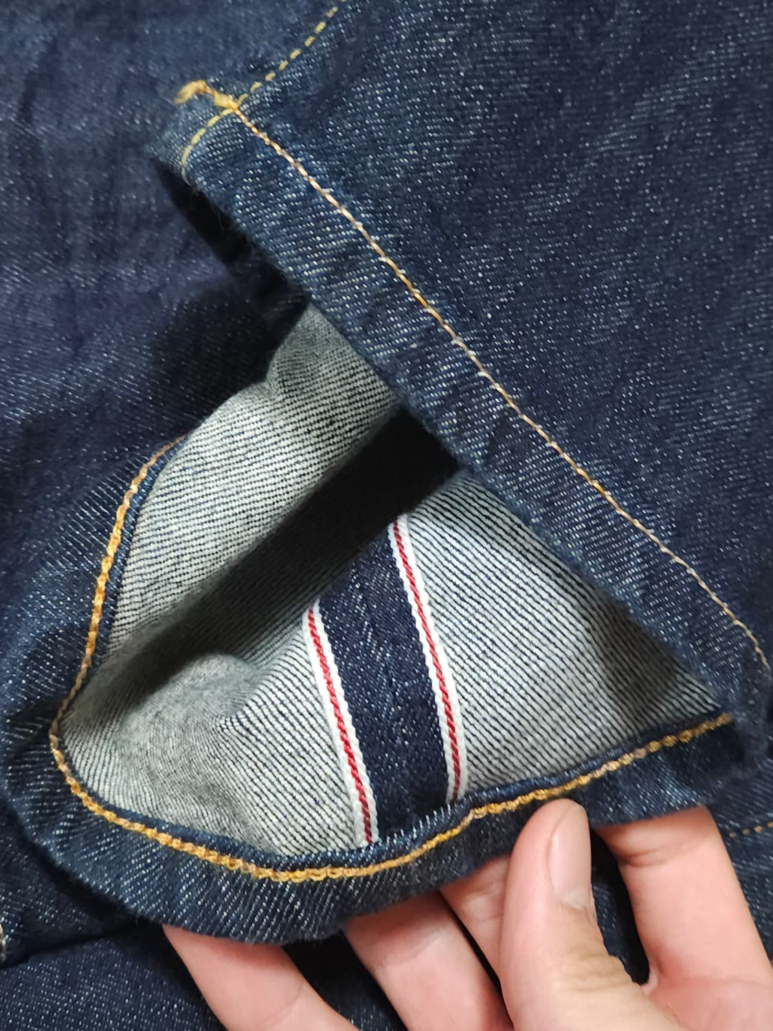 (34) 아워레가시 스투시 워크컷 셀비지 데님 팬츠 상품이미지6