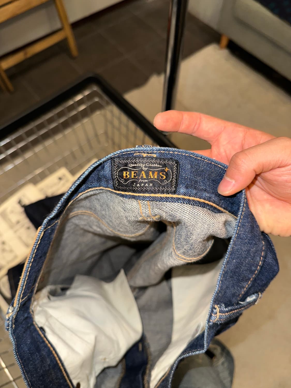 Old Beams Selvedge stitch denim pants 상품이미지9