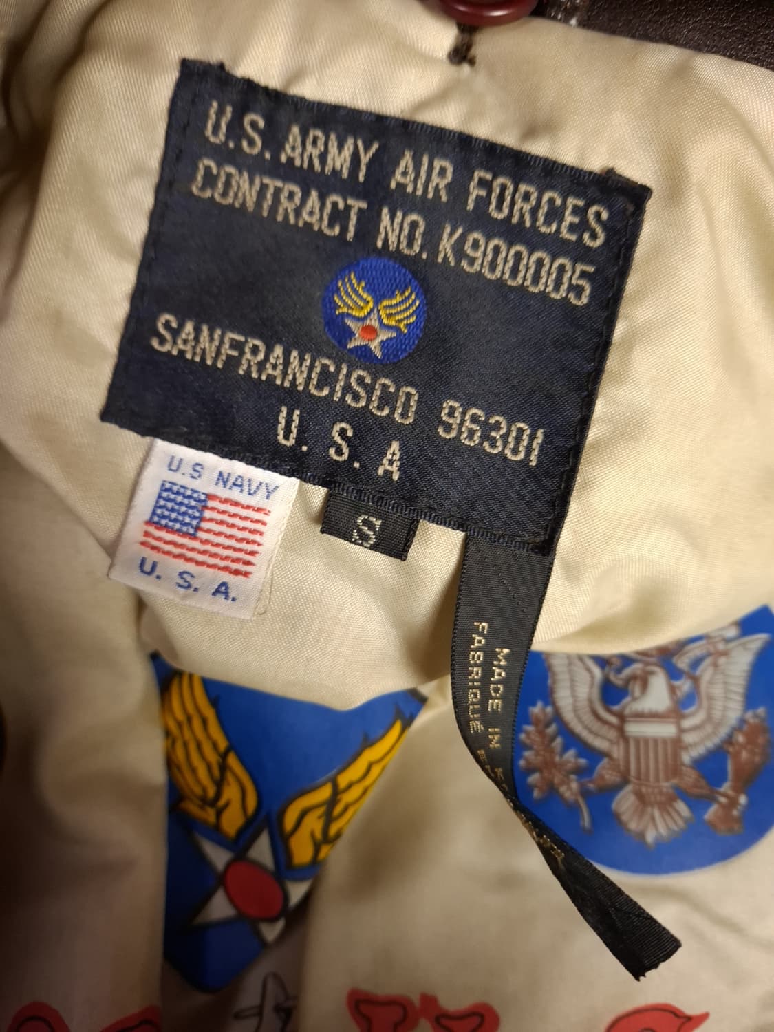  새제품급 오리지날 90's 아메코 미해군 G-1 리얼레더 항공 자켓 상품이미지3