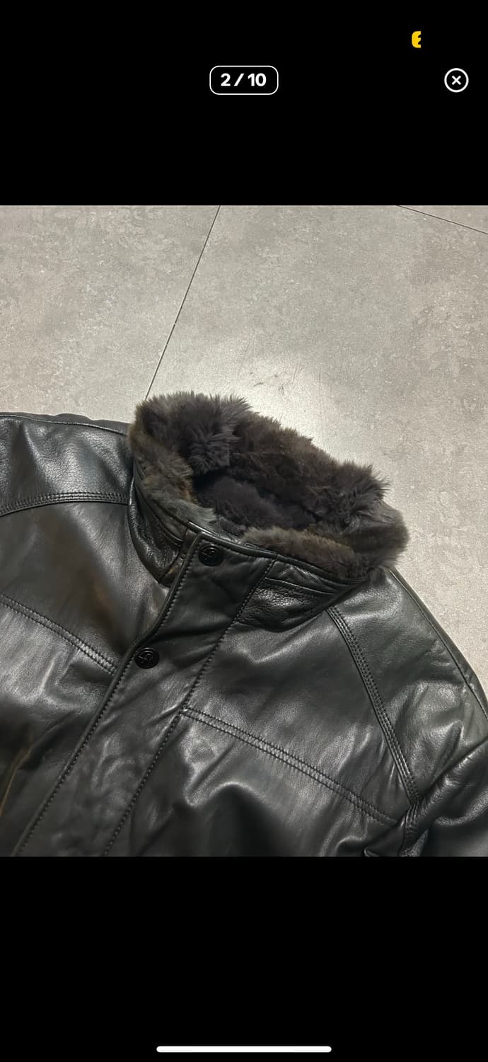 레노마 래빗 퍼 양가죽 빈티지 헌팅 자켓 105size 상품이미지2