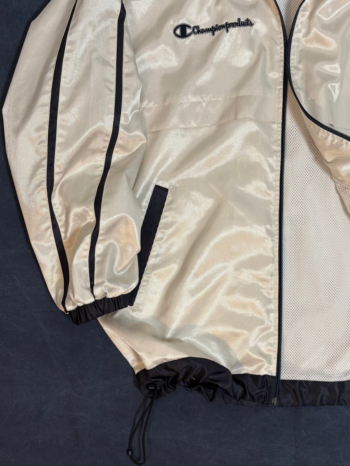 챔피온 실크 자수 바람막이 상품이미지4