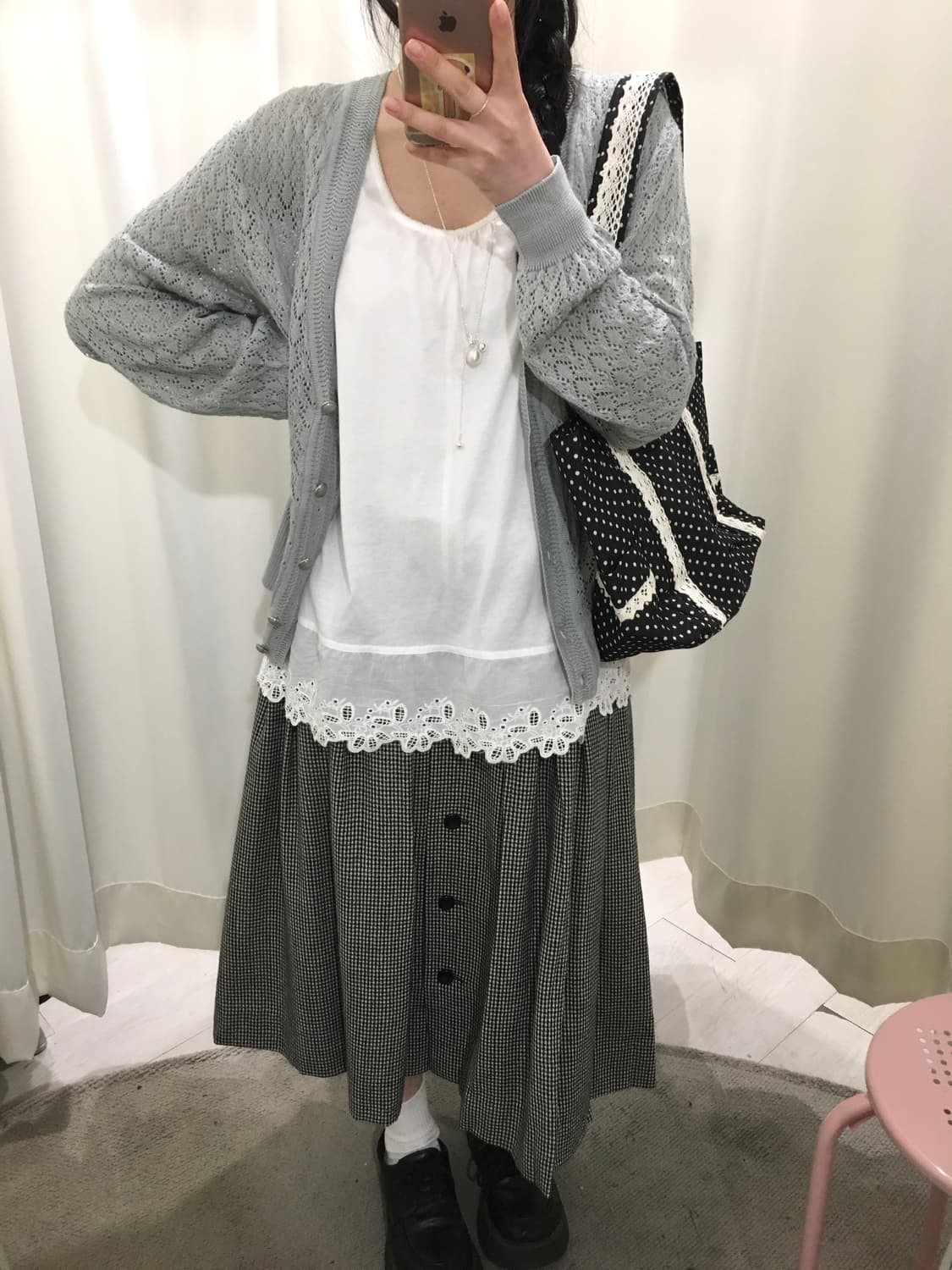 레이스 레이어드 슬리브리스 상품이미지2