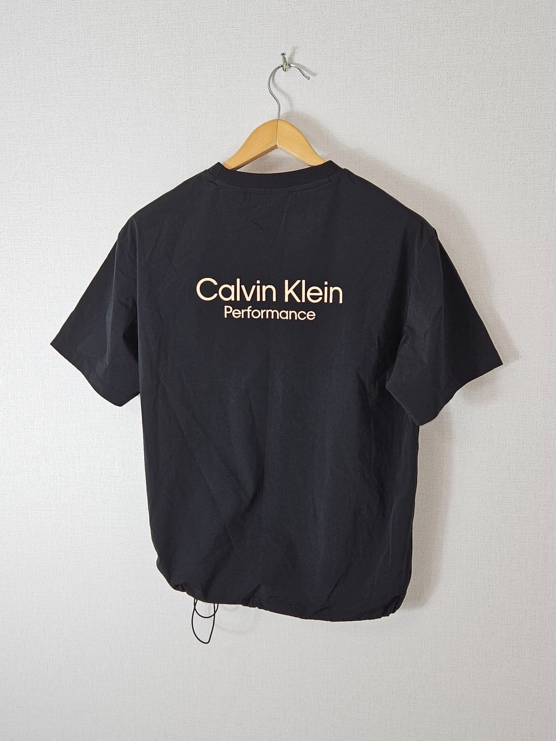 캘빈클라인 우븐 스트링 반팔 티셔츠 기능성 퍼포먼스 M (거의 새상품) 상품이미지2