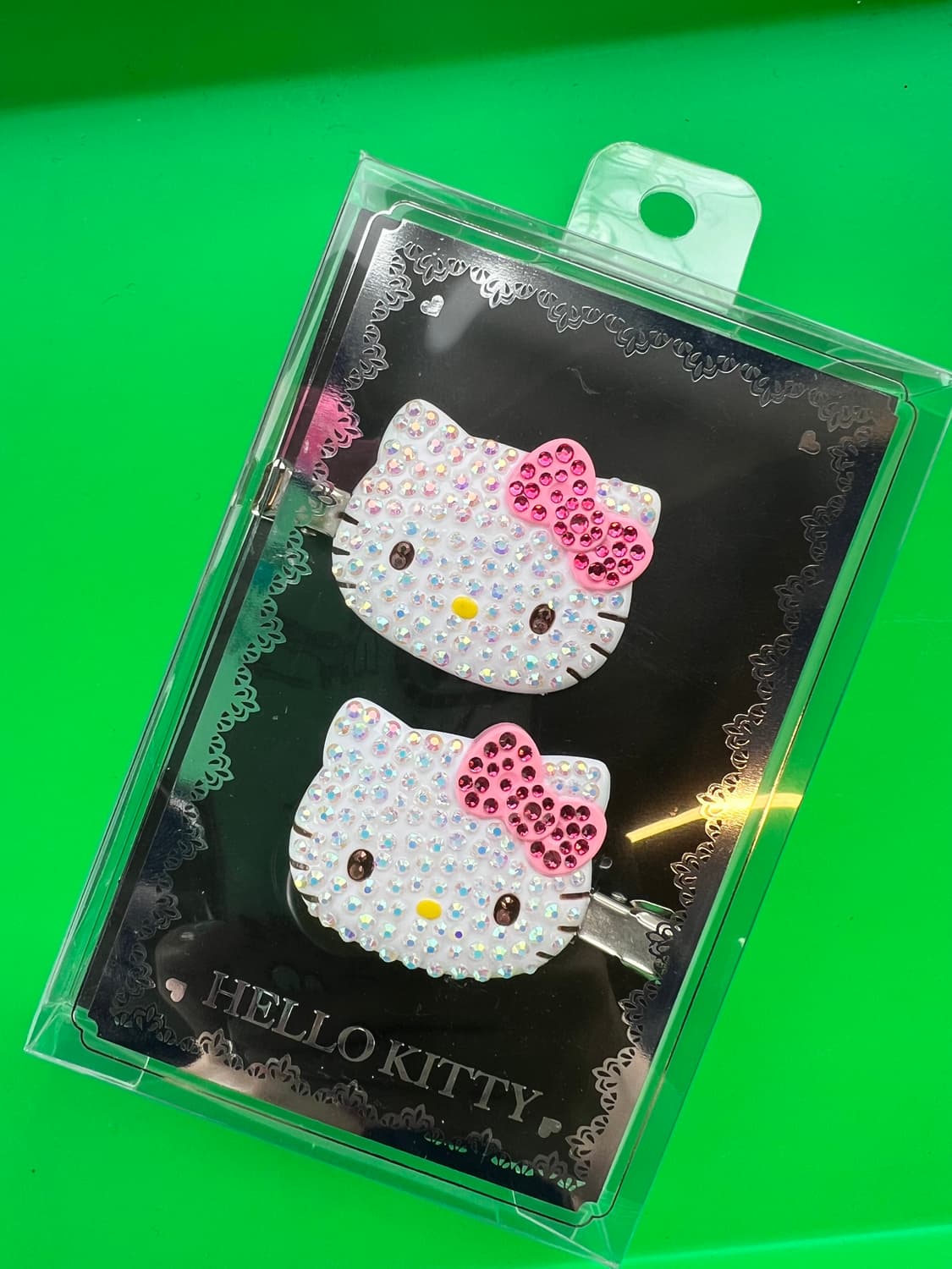 헬로키티 큐빅 헤어핀 브로치 상품이미지1