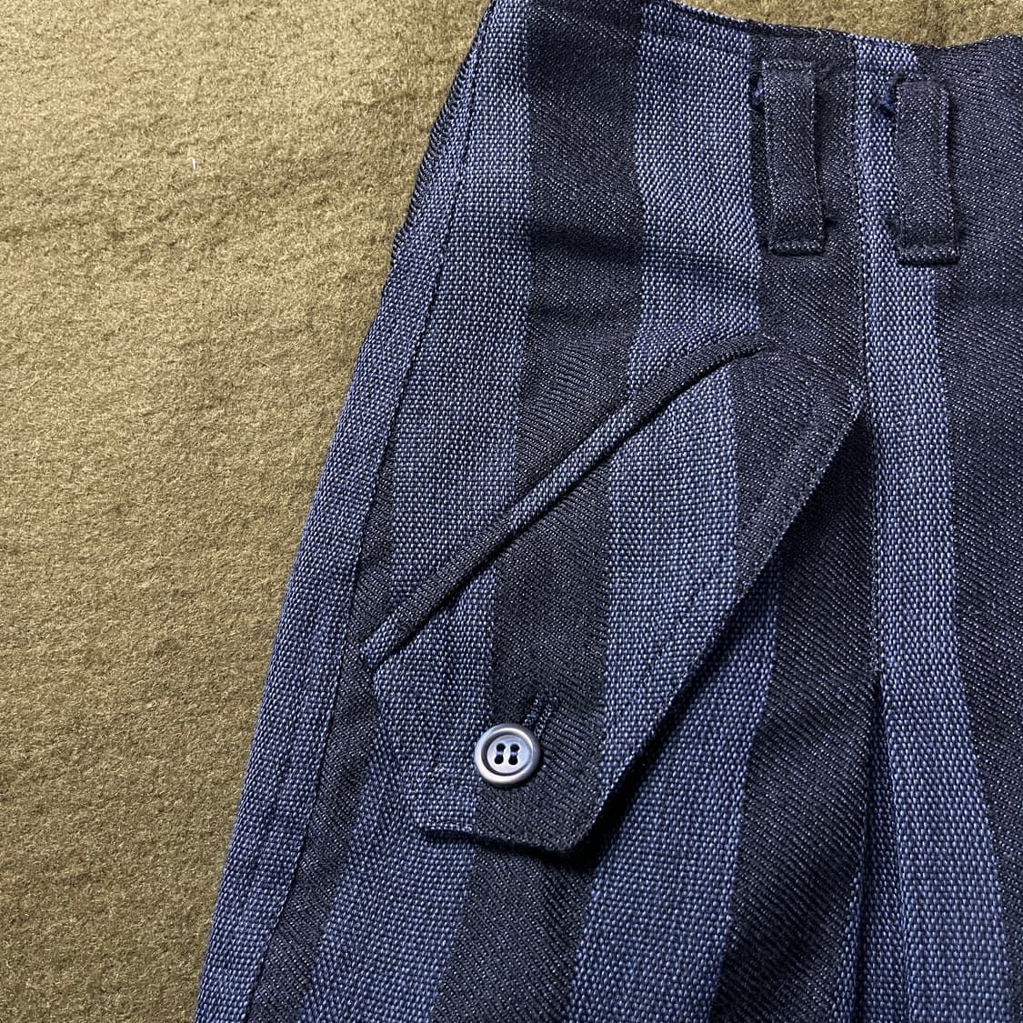 미치코 코시노 빈티지스트라이프 팬츠 (실측확인) 상품이미지3