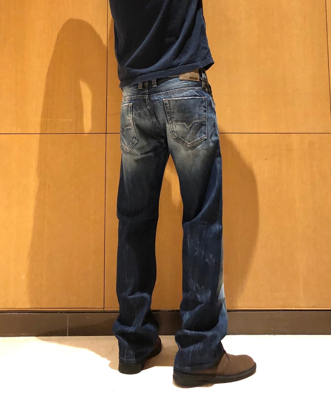 디젤 정품 바이커 워싱 데님팬츠 중청 상품이미지1