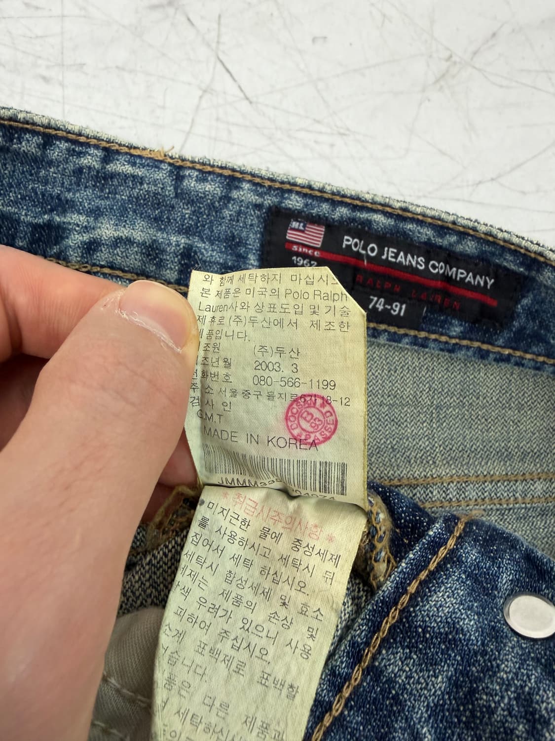 a302) 31 폴로랄프로렌 00's 데님팬츠 상품이미지8