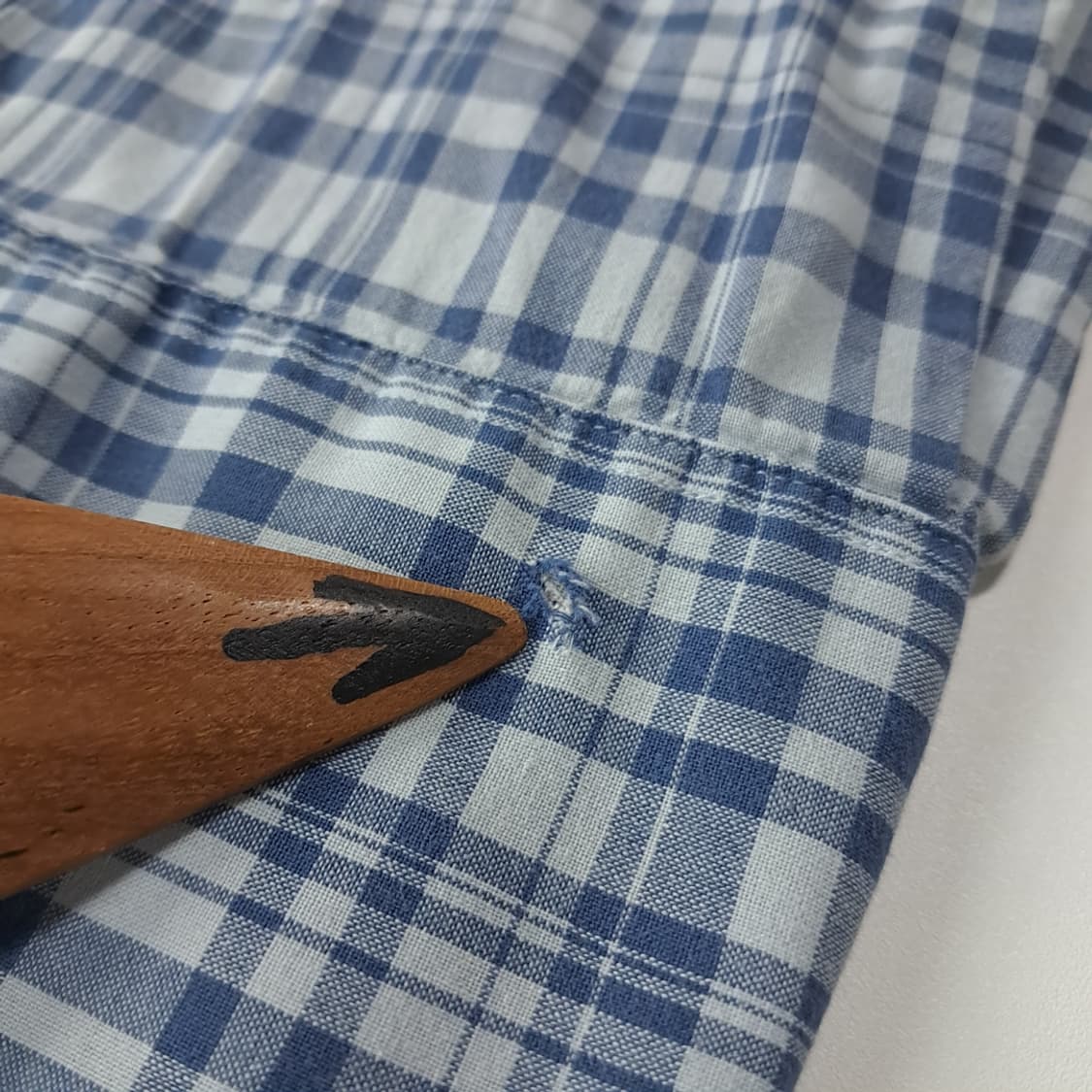 CK557 2XL 폴로 90s 웨스턴체크 블루 셔츠 남방 상품이미지5