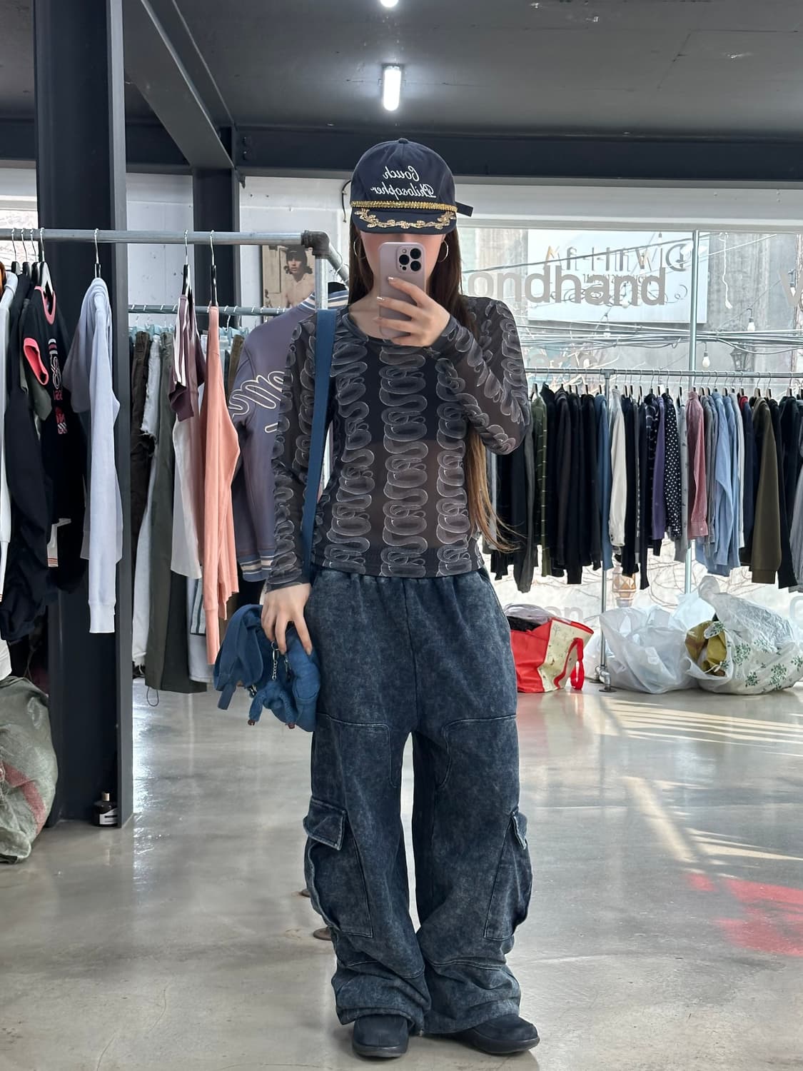 히스테릭글래머 스네이크 루프패턴 롱슬리브  상품이미지4