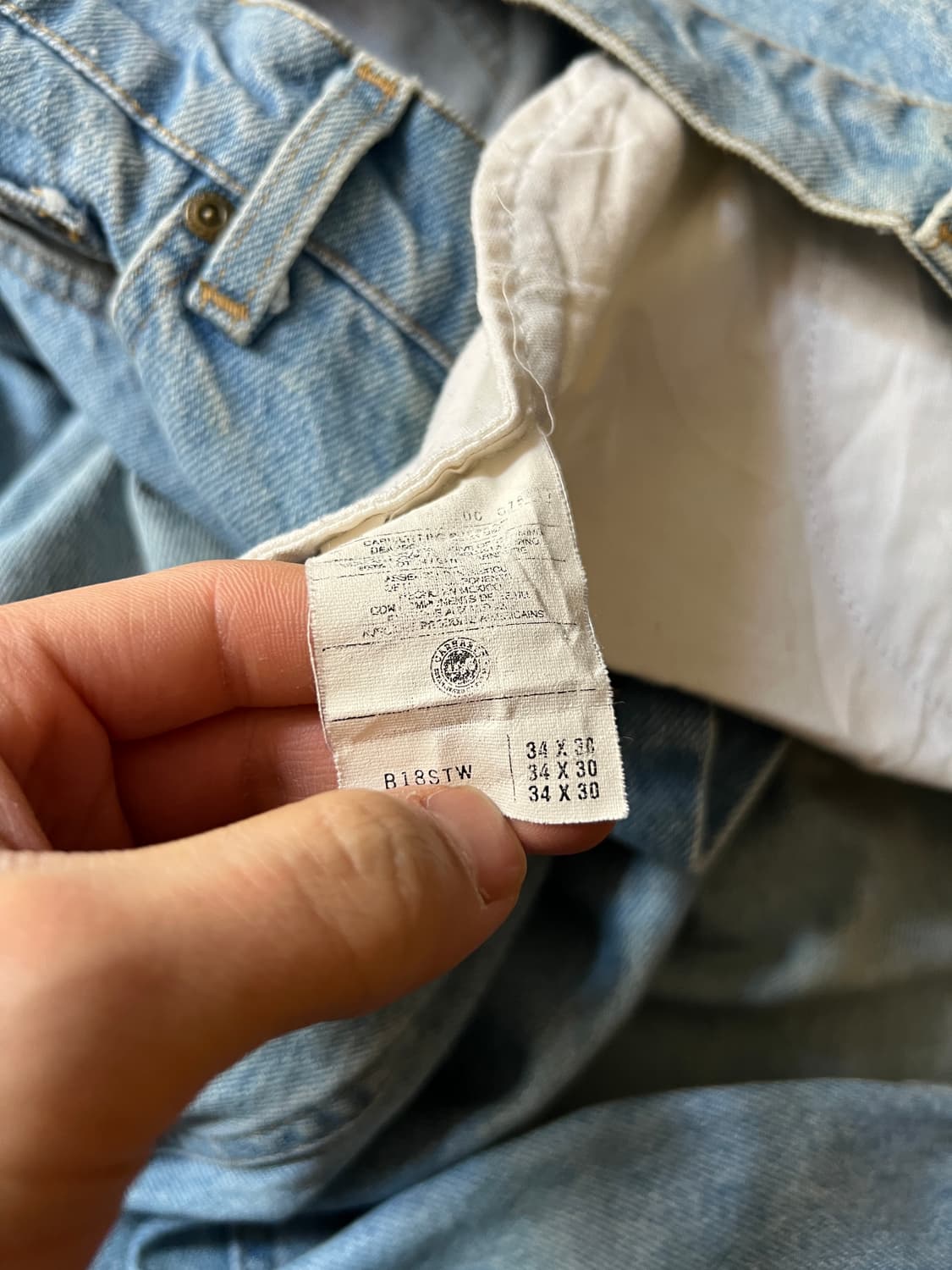 [34]칼하트 USA 빈티지 워싱 워크 데님 팬츠 상품이미지5