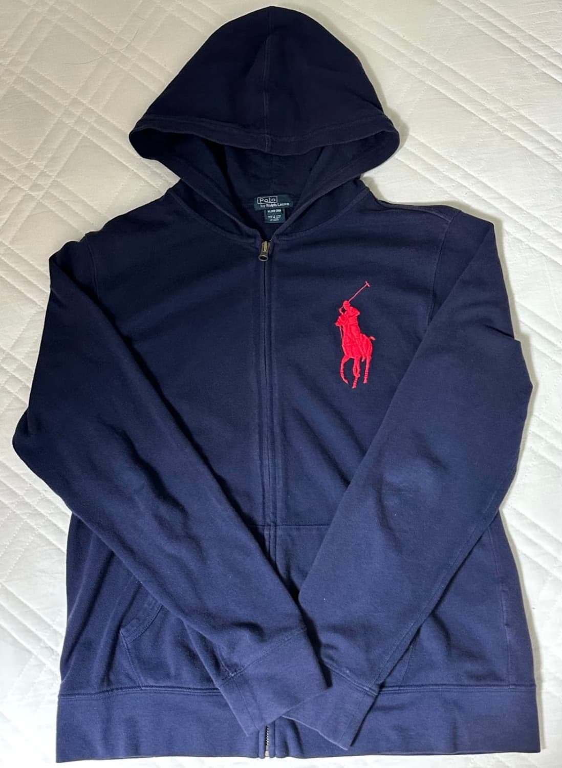 폴로 랄프로렌 빅포니 네이비 후드집업 상품이미지1