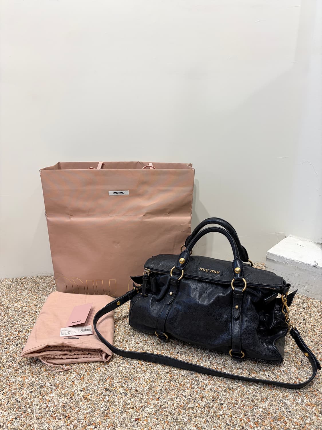 미우미우 비텔로 럭스 사첼백 토트 트로스 상품이미지1