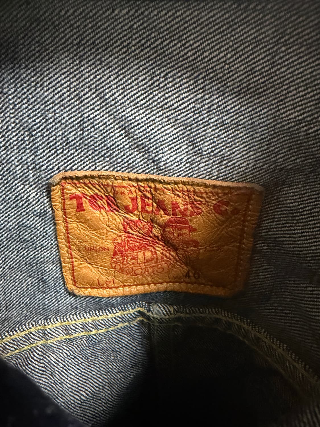 Tcb jeans late 40s 원워시 데님자켓 40사이즈 새제품 상품이미지5