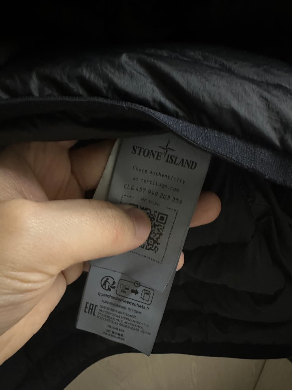 새상품급) 스톤아일랜드 룸우븐 경량패딩 M 상품이미지3