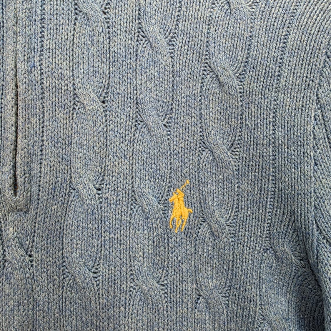 폴로랄프로렌 견100% 케이블 꽈배기 반집업 긴팔 스웨터 XS사이즈 상품이미지4
