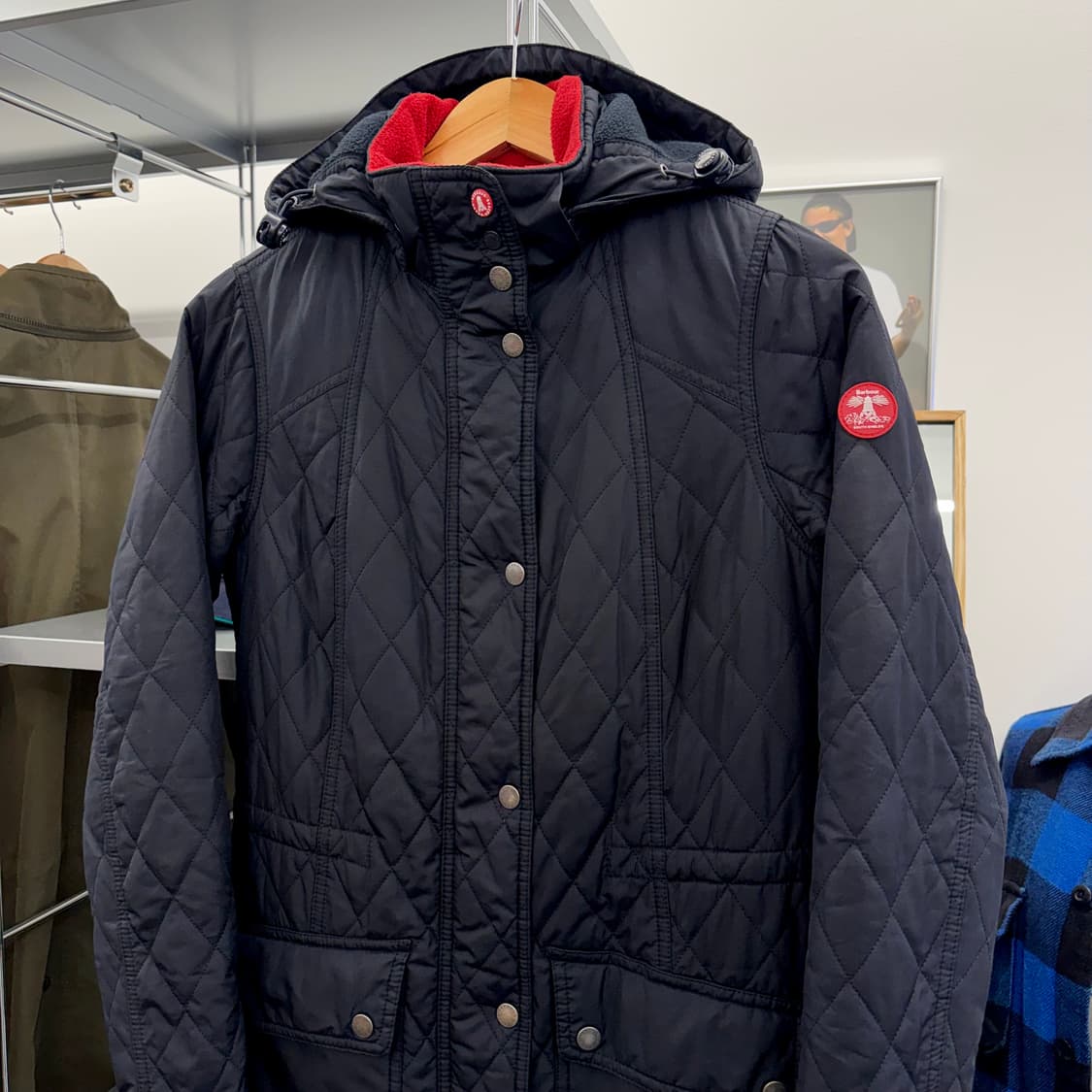 바버 우먼스 사우스 쉴즈 퀼팅 자켓 (S)   상품이미지2