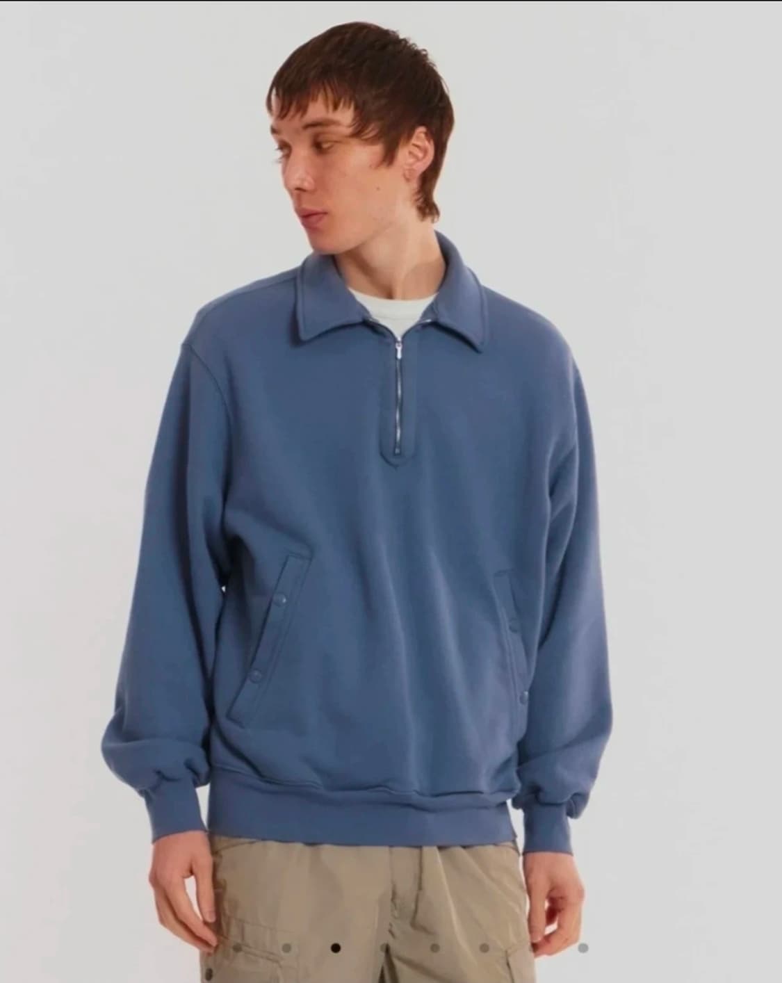 이스트로그 하프집업 스웻  새상품 L사이즈 상품이미지3