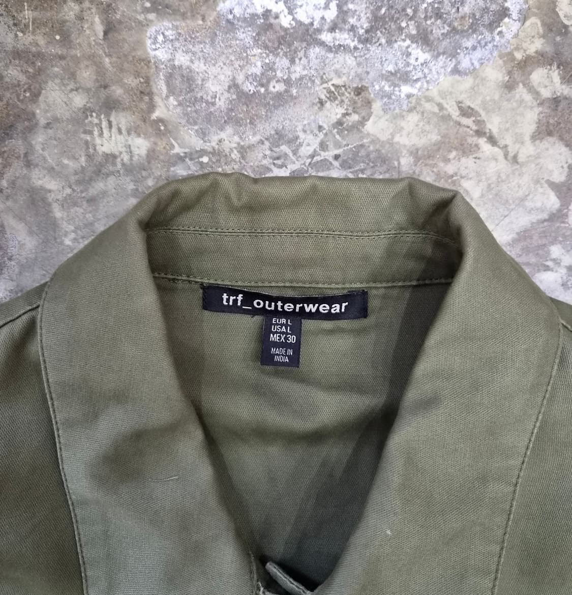 L) ZARA 자라 큐빅 디테일 야상 자켓 코트 상품이미지3