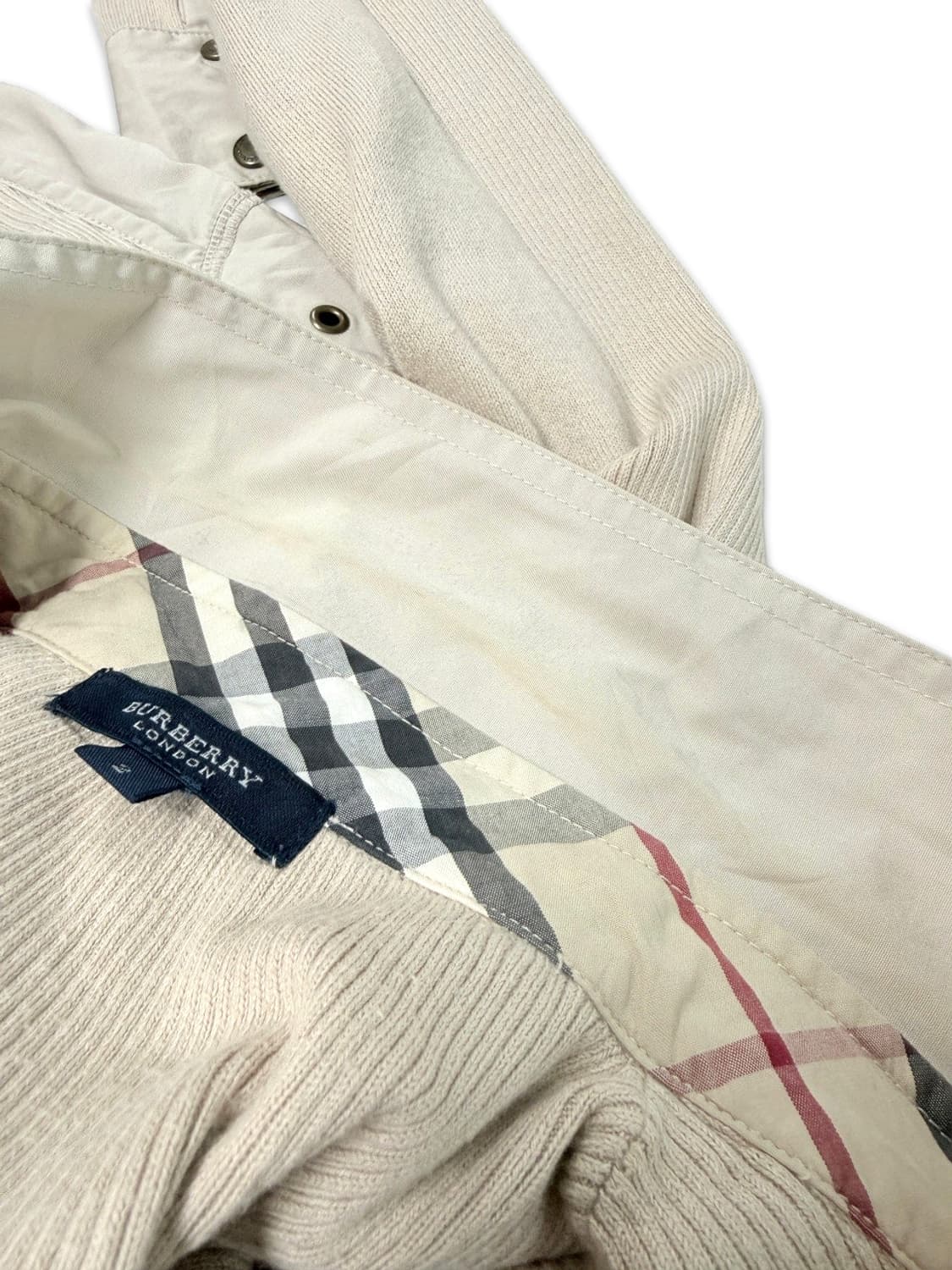빈티지 버버리 아이보리 셔츠 니트 상품이미지9