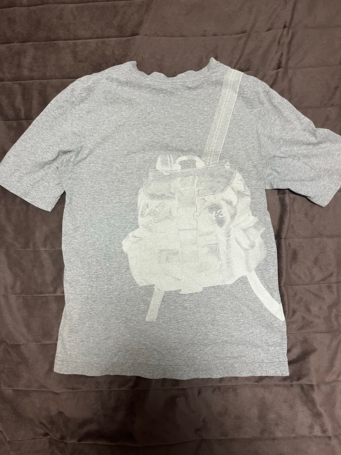 요지 야마모토 Y-3 그레이 티셔츠 상품이미지1