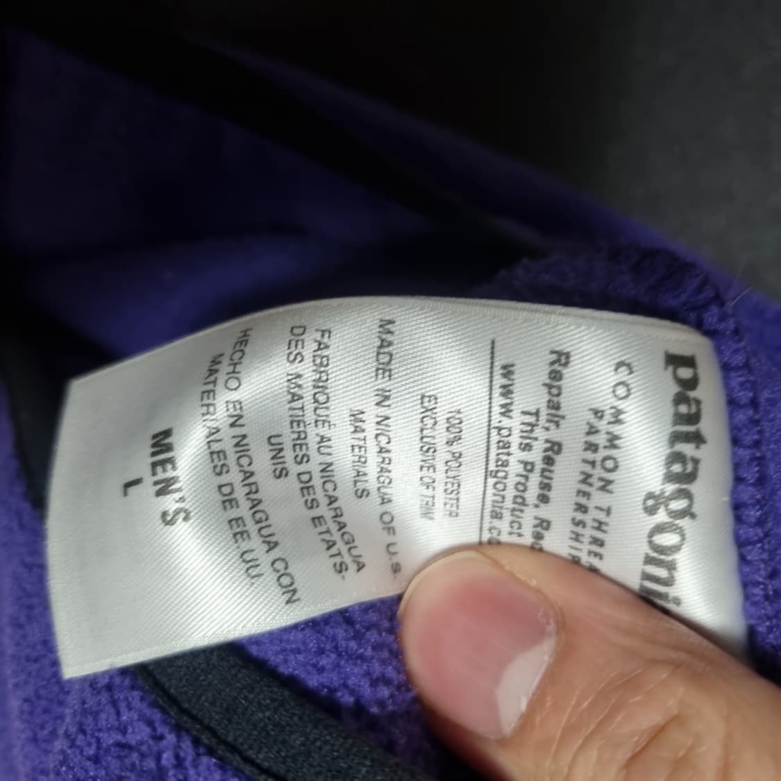 파타고니아 신칠라 퍼플 L 상품이미지6