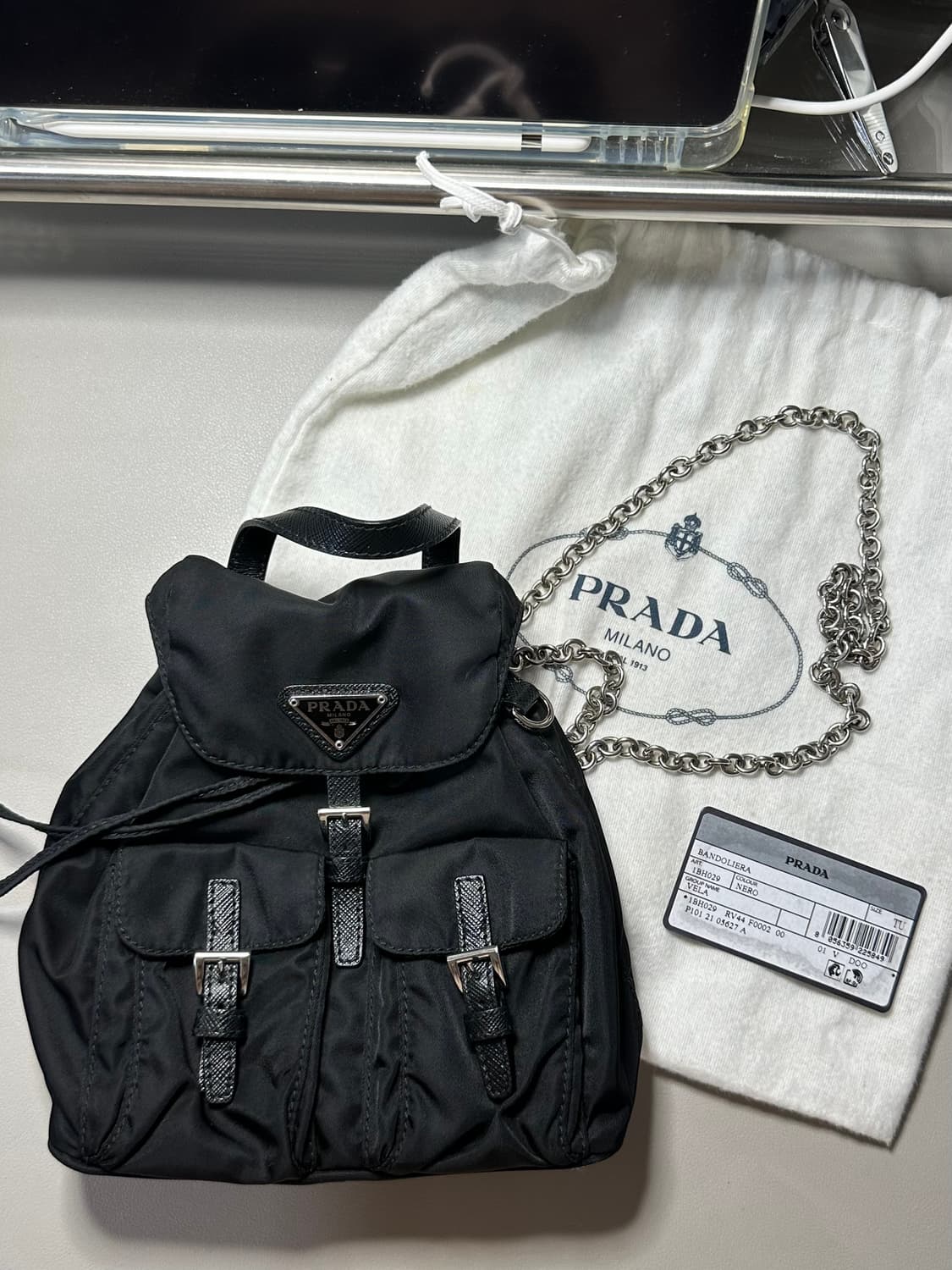 프라다 리나일론 미니백팩 크로스 상품이미지1