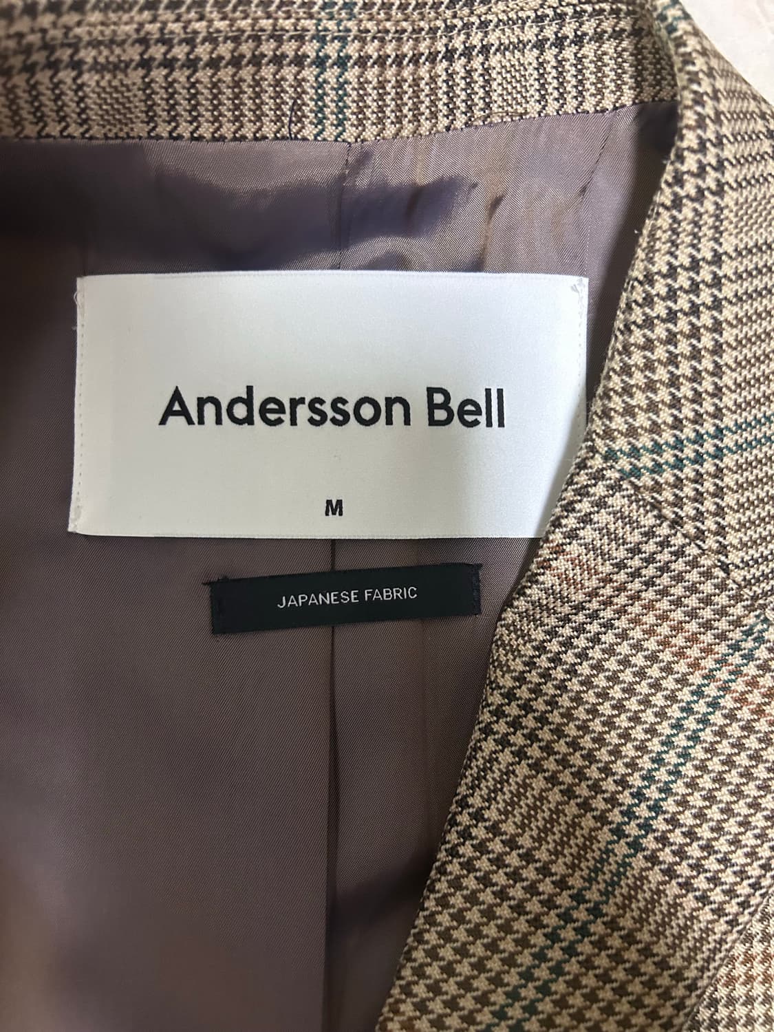 앤더슨벨 대디 자켓 체크 블레이저 미디움사이즈 상품이미지2