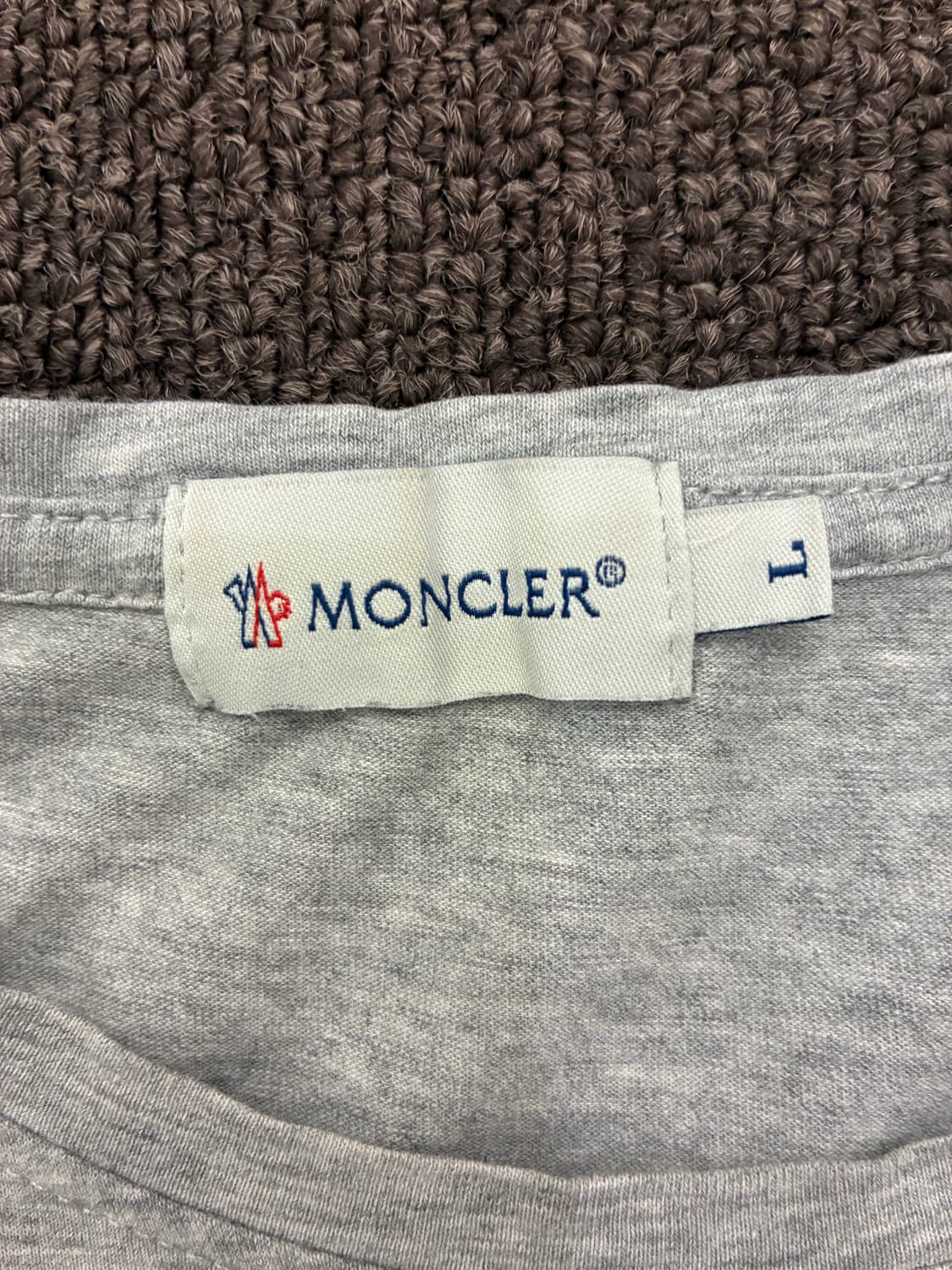 L)Moncler 빈티지 남성 맥시 로고 반팔 티셔츠 상품이미지5