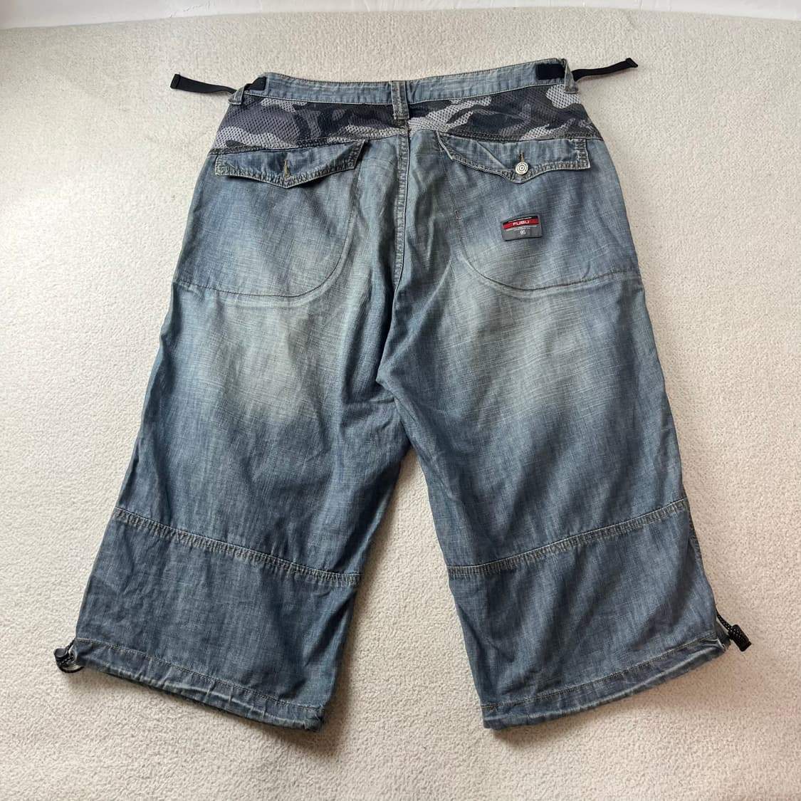 37 FUBU 푸브 90s 카모 데님 8부 팬츠 상품이미지2