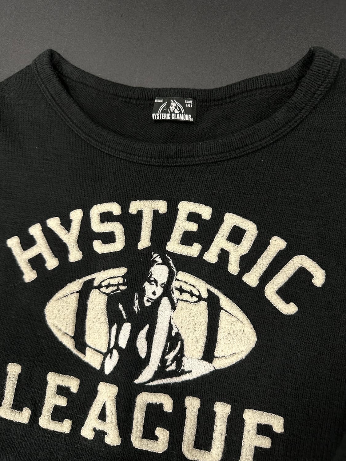 히스테릭 글래머 럭비 패치 히스걸 긴팔 니트 상품이미지4