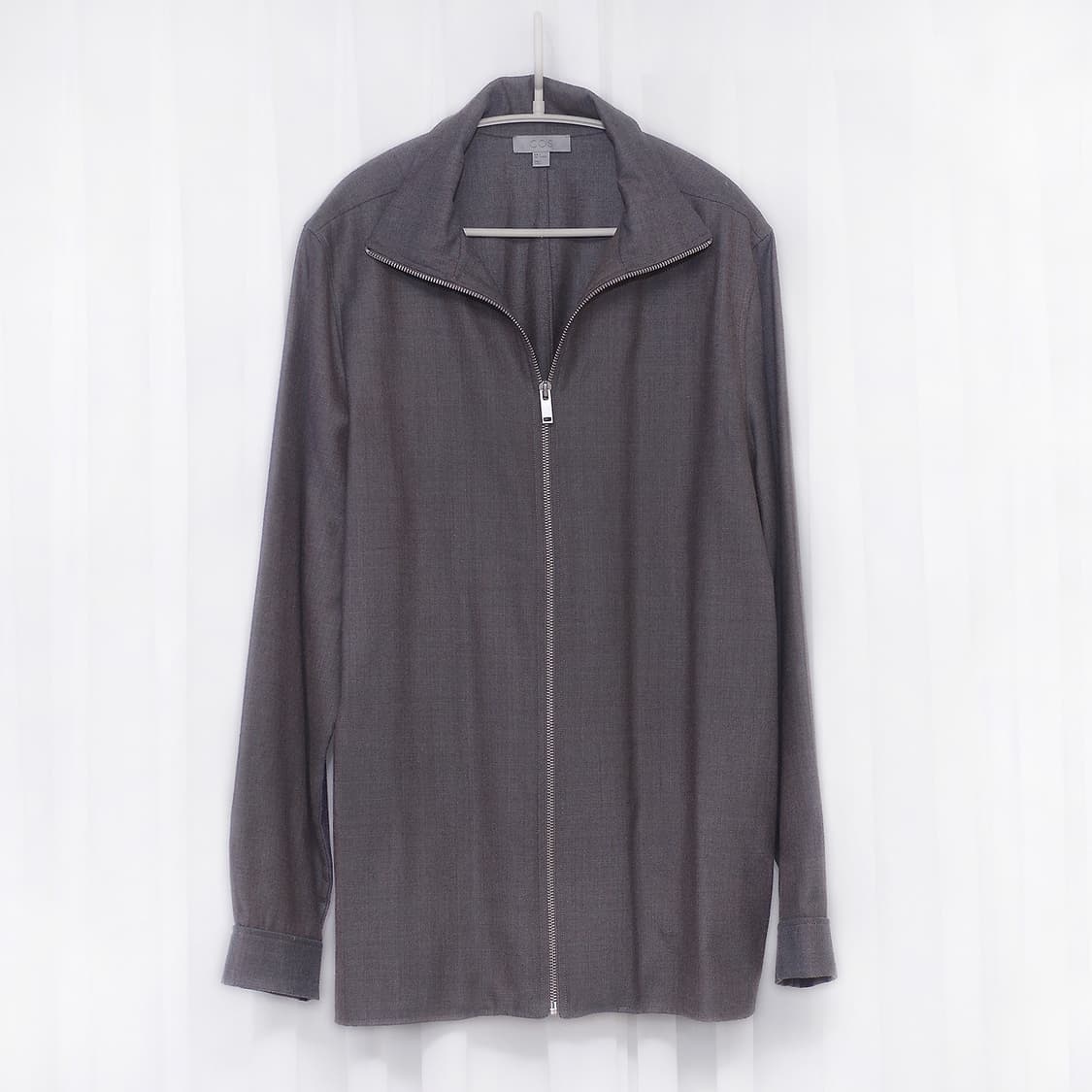 코스 (COS) 퓨어울 집업 포켓리스 소프트 자켓 (100-105) 상품이미지1