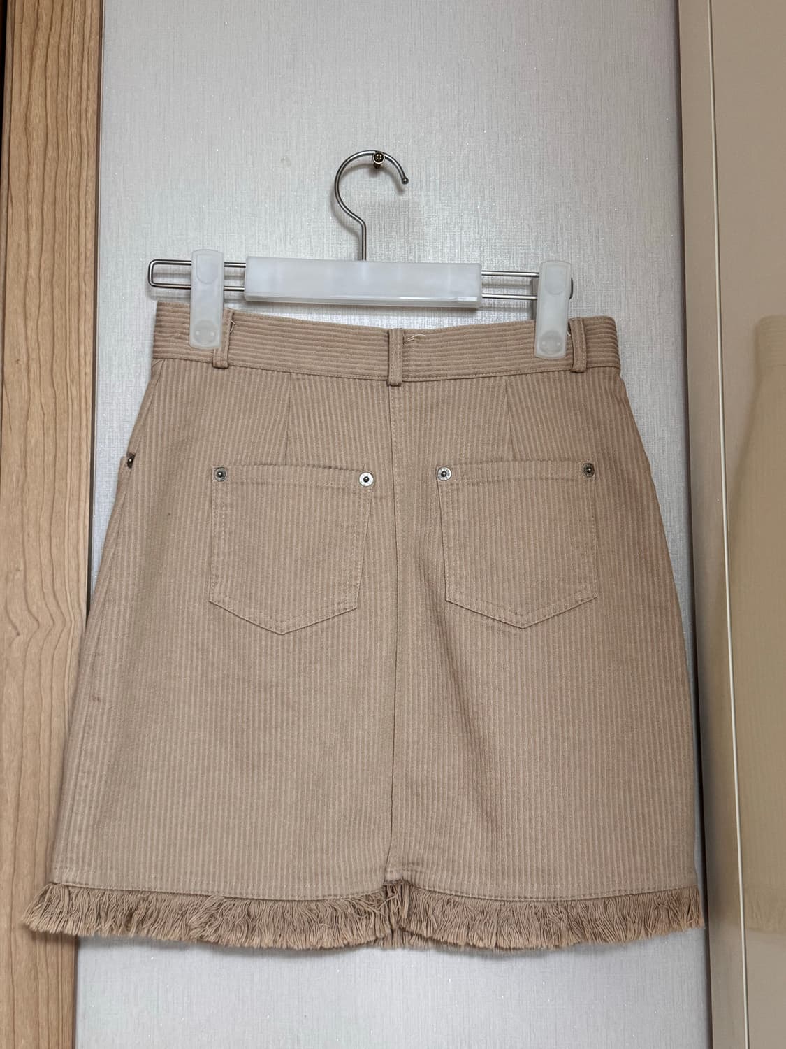 스컬프터 베이지 스커트 S 상품이미지2