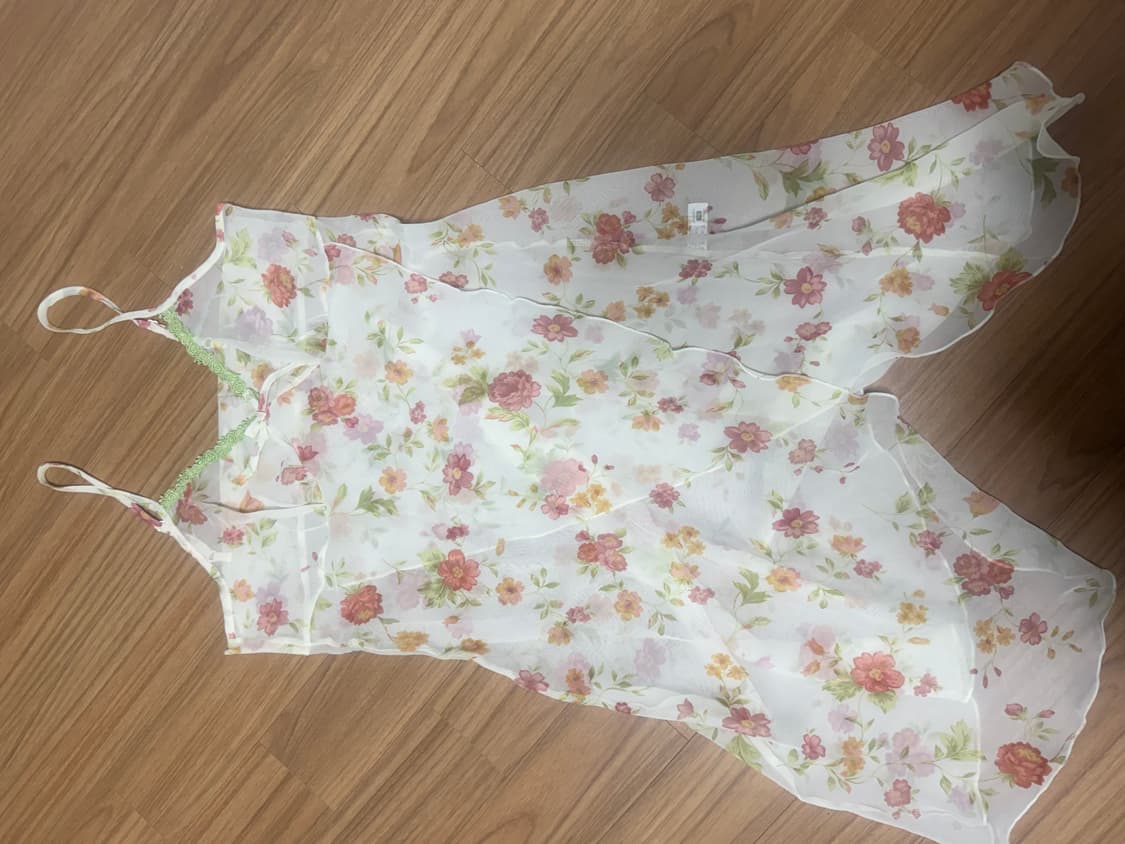 꽃무늬 빈티지 원피스 상품이미지1