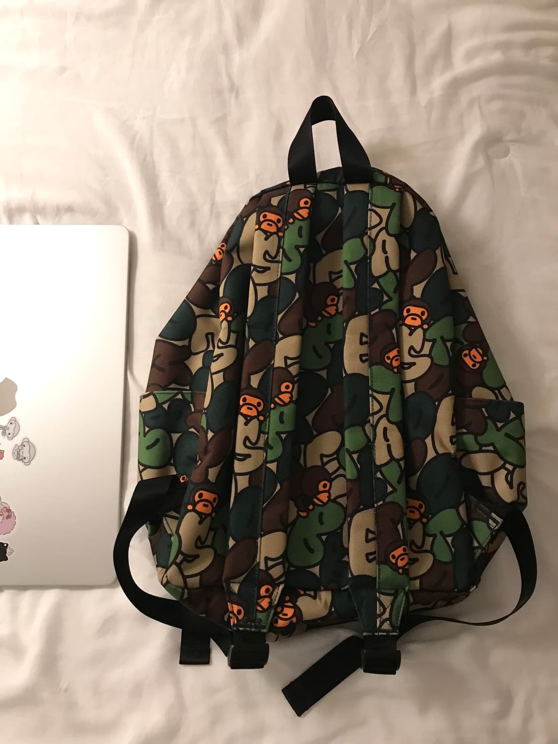 Bape 베이프 베이비 마일로 미디움 백팩 그린 상품이미지3