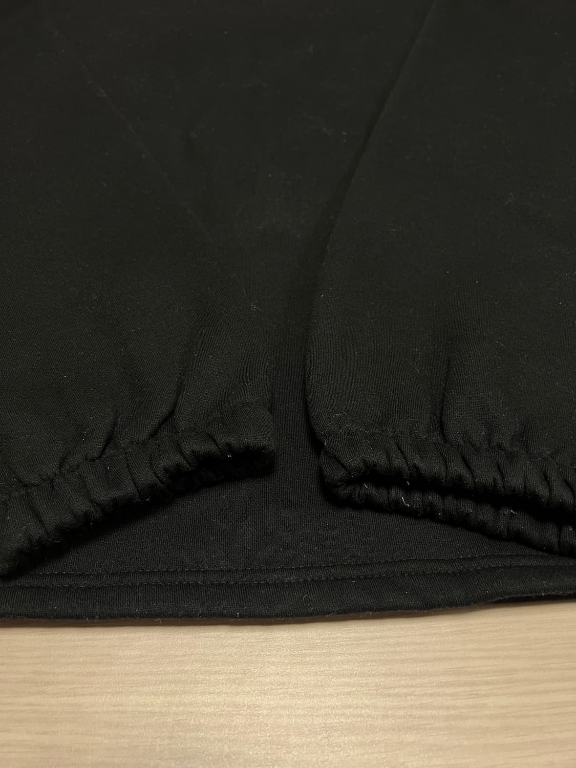 블랙 기모 맨투맨 / 베이직 롱슬리브 / 오버핏 상품이미지7