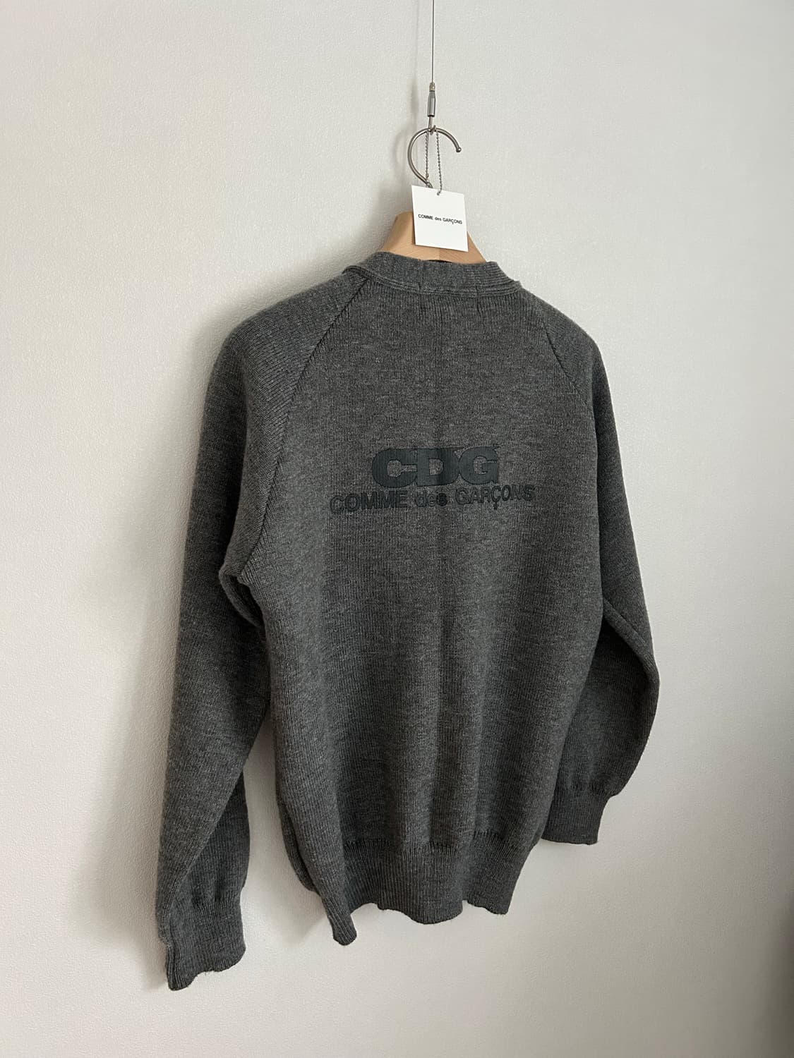 Cdg 꼼데가르송 브이넥 스쿨룩 가디건 L 상품이미지1