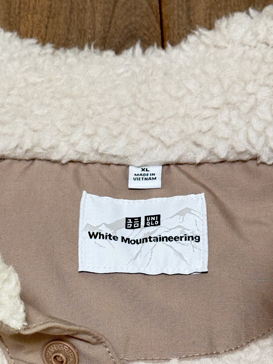 유니클로 X 화이트마운티니어링 풀오버 후리스 XL 베이지 상품이미지2