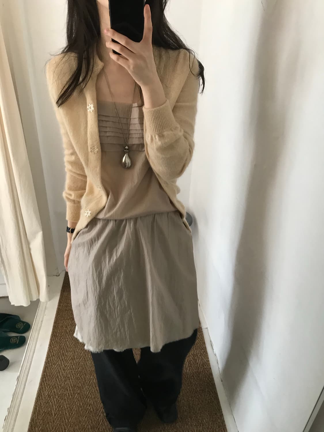 docking cardigan dress 상품이미지4