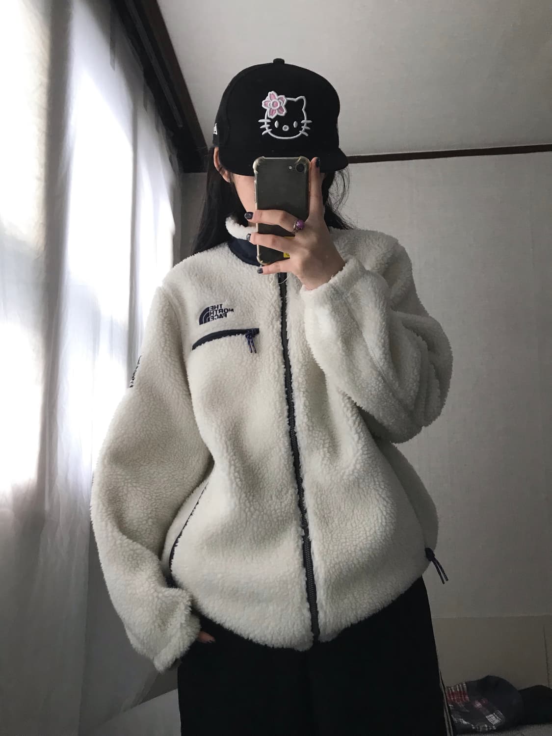 노페 아이보리 후리스 상품이미지1