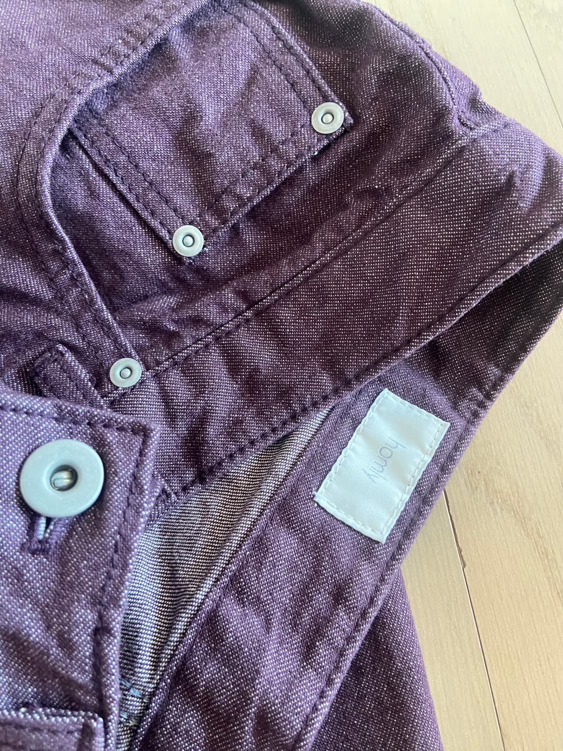 HOMLY 5p denim pants (plum) 1 사이즈 상품이미지4