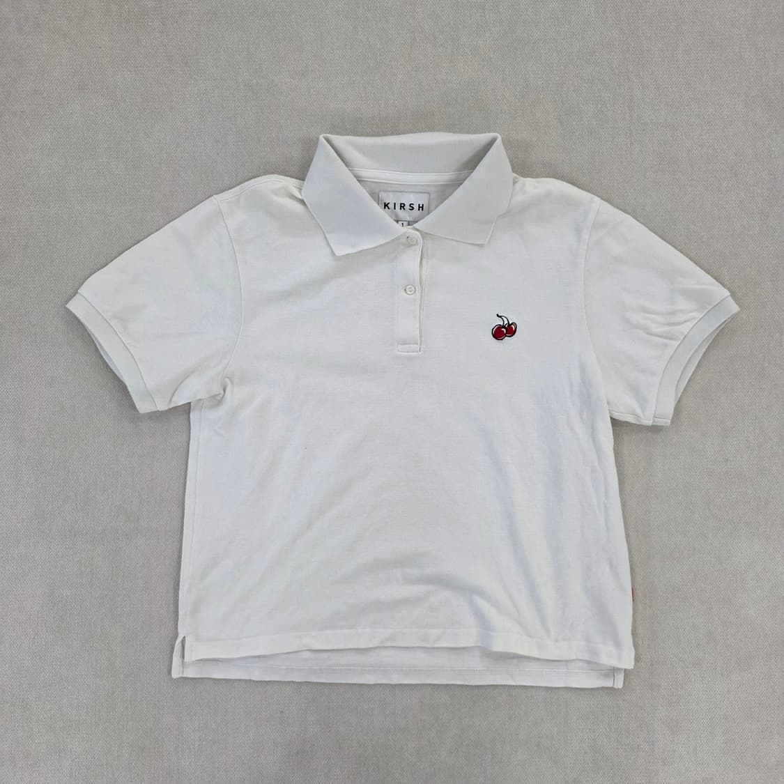 [1] 키르시 크롭 체리 반팔 카라티 0220J 상품이미지1