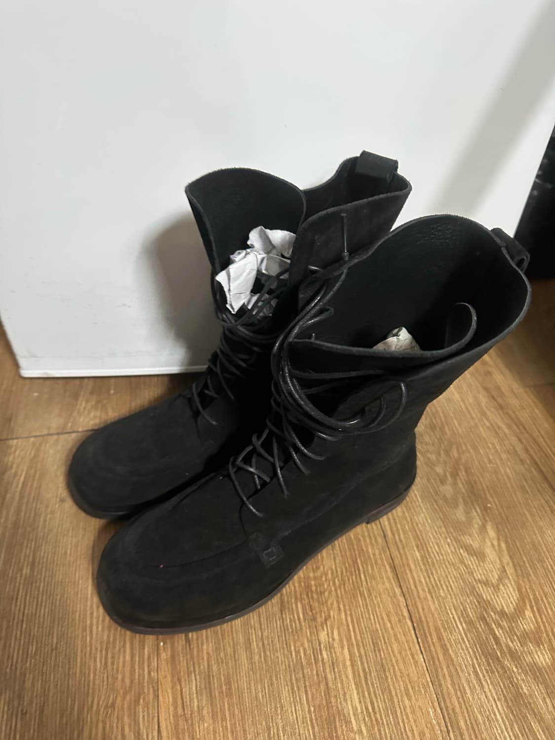 스튜디오테이블 스웨이드 부츠 워커 블랙 250 사이즈  상품이미지2