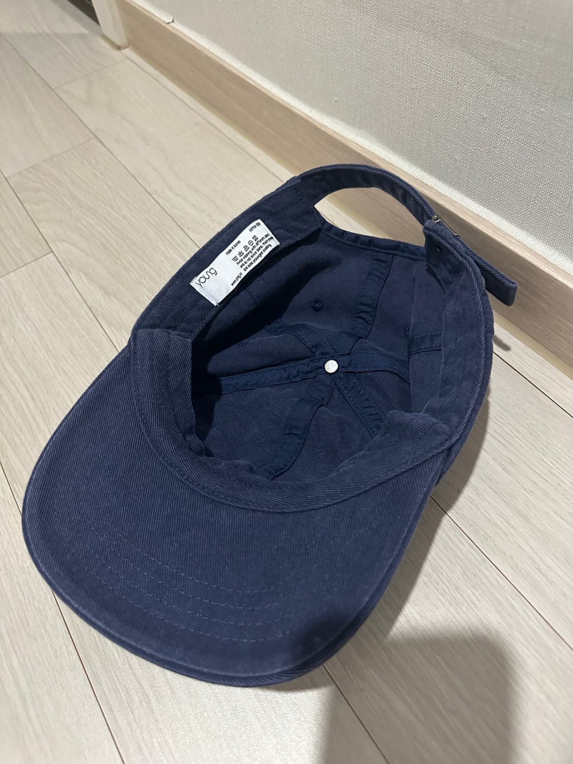 Yng 빈티지 6패널 캡 네이비 상품이미지2