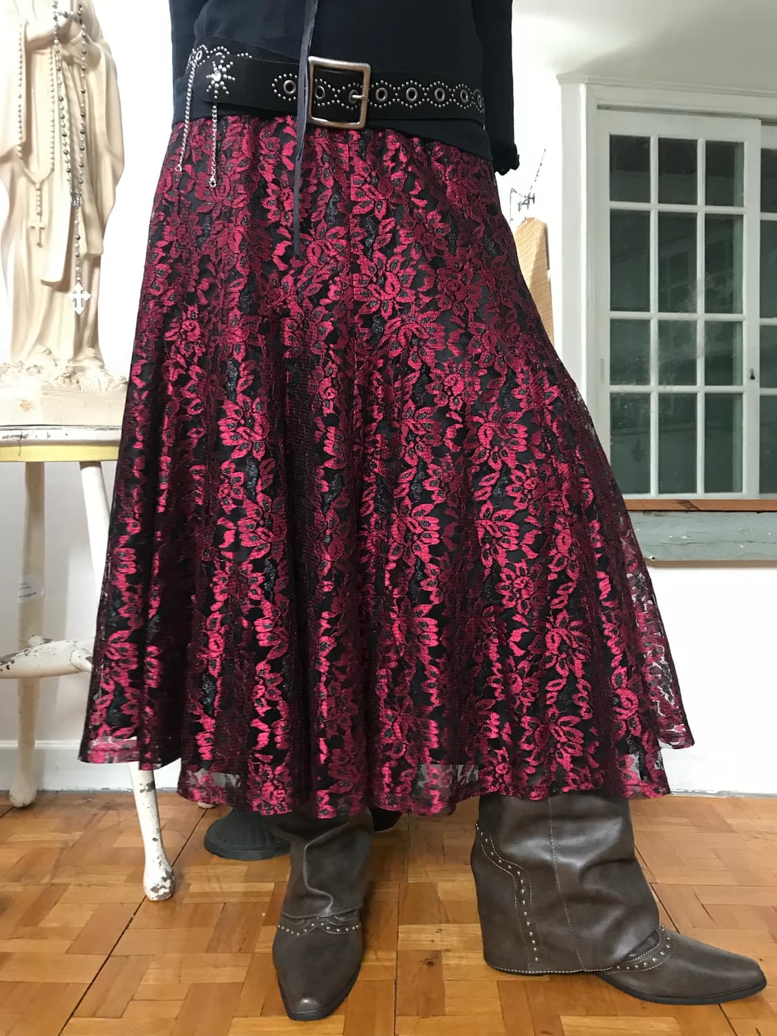 vintage lace skirt (29inch) 상품이미지2
