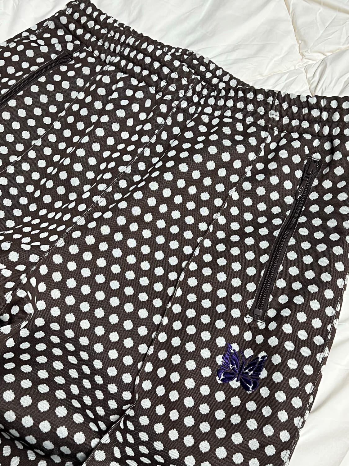 니들스 트랙팬츠 폴카도트 브라운 M 상품이미지2