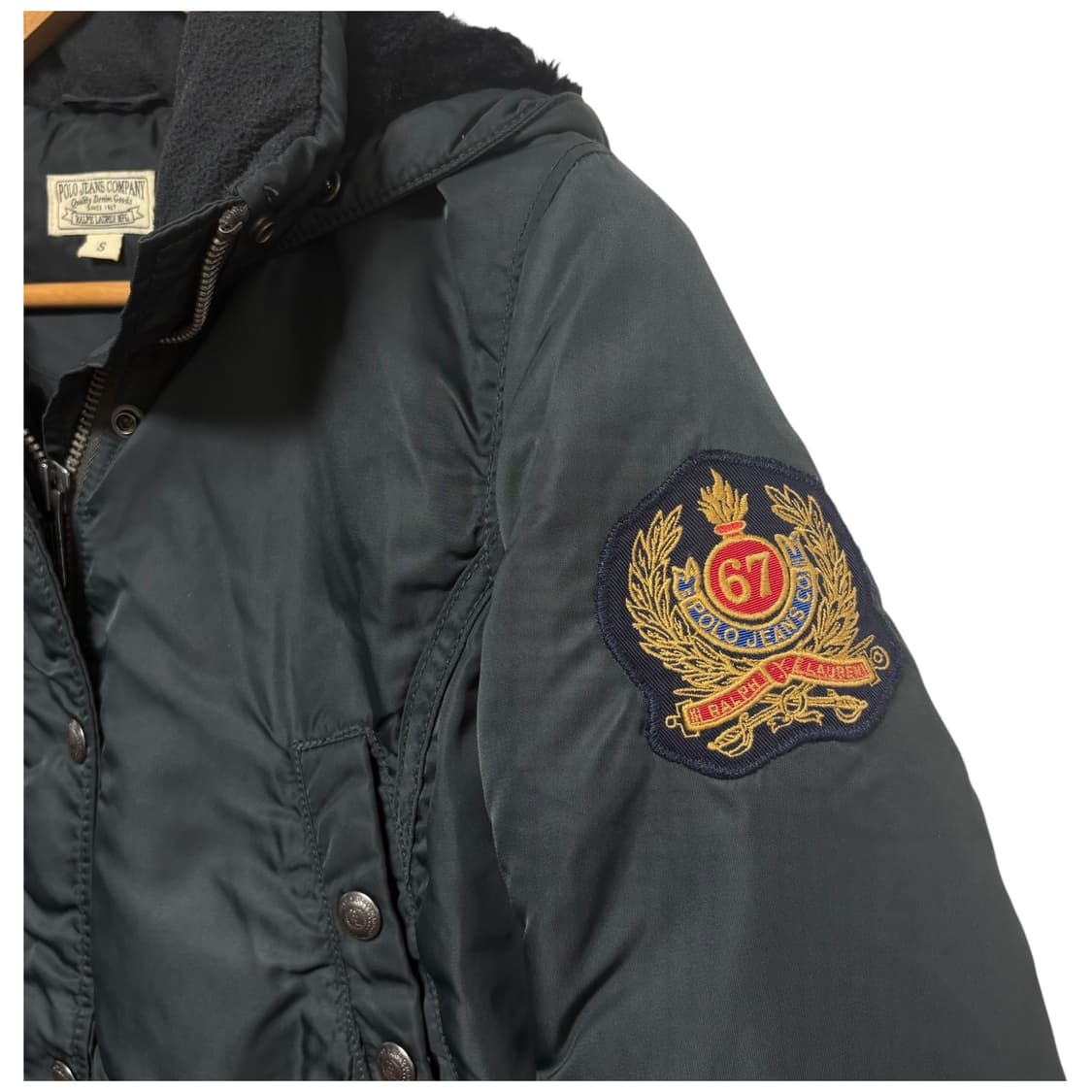 3704 폴로 진스 거위털 덕다운 후드 패딩 상품이미지2