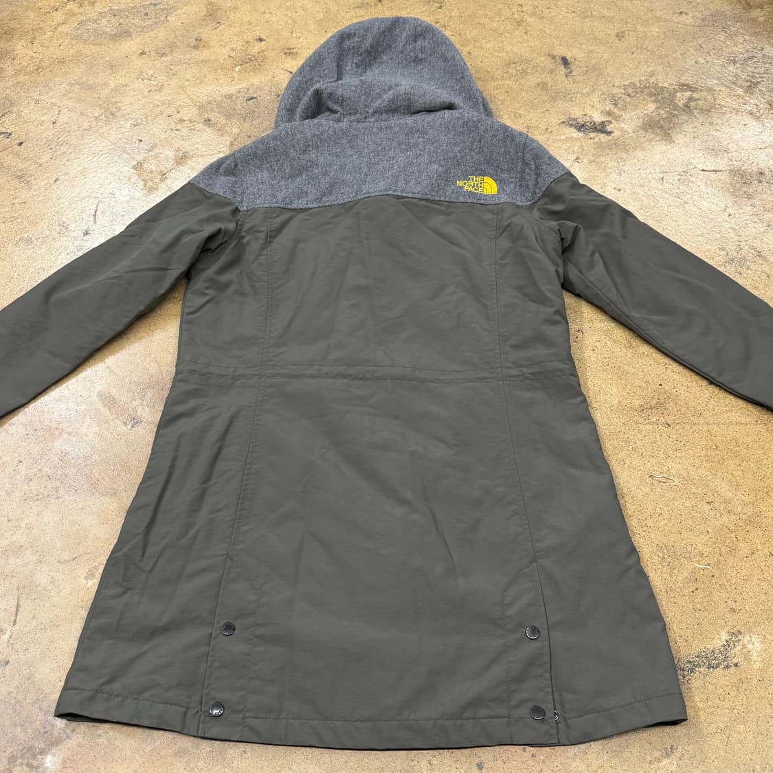[정품/90] 노스페이스 후드 자켓 그레이 카키 b18 상품이미지4