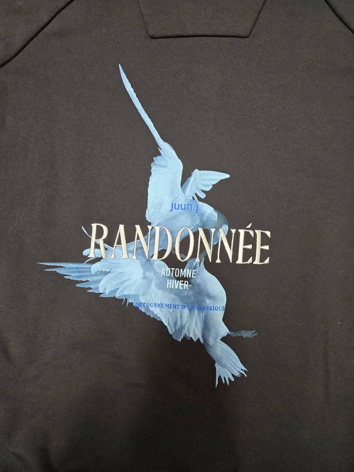 준지 22ss JUUNJ 브라운 가먼트 다이 후드티 상품이미지4